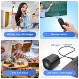 USB Webcam Autofocus Wide Angle lens HDMI Dual Output Camera Digital Zoom USB cam for High-Quality Live Streaming teaching charity live broadcast, church video art