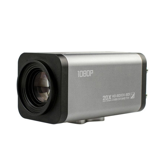 CCTV SONY Sensor 1080P 1/2.8 High Sensitivity 2.0MP HD SDI Camera 20X Optical Zoom Auto Focus Lens no latency no compression security box sdi camera for industry filed.